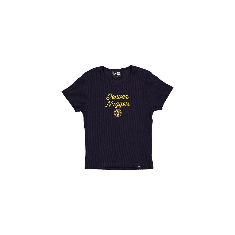 New Era Denver Nuggets Sport Night Women's Baby Tee - Size S